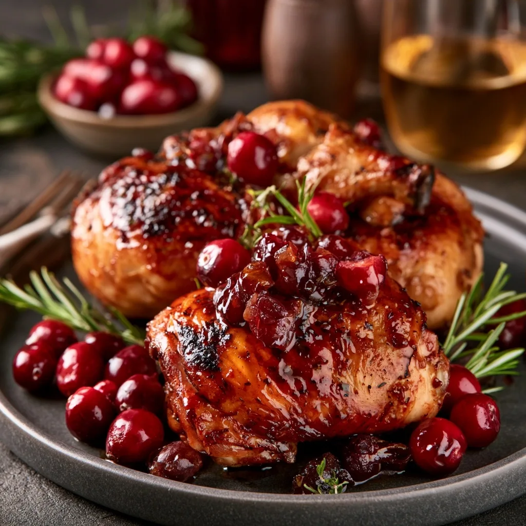 Cranberry Maple Roast Chicken