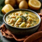 Lemon Dill White Bean Potato Soup