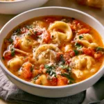 One Oven Ravioli Soup