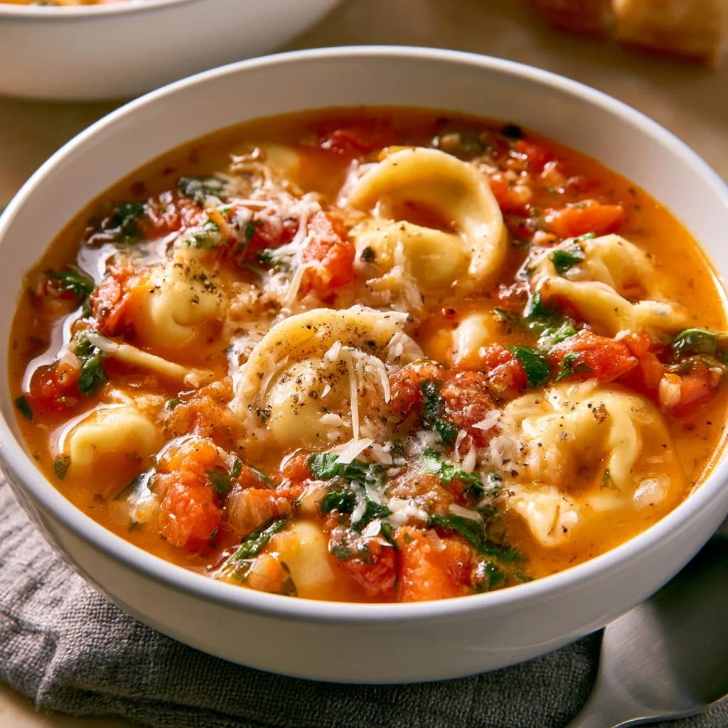 One Oven Ravioli Soup