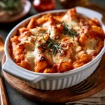 Pasta Bake with Pumpkin Tomato Sauce