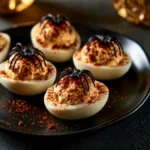 Spider Deviled Eggs for Halloween