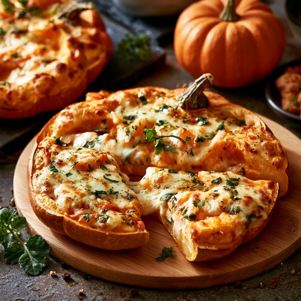 Pumpkin-Shaped Pizza