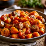 Sweet Potato and Sausage Casserole