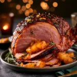 Sticky Pineapple Brown Sugar Glazed Smoked Beef
