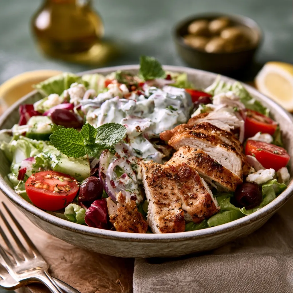 Greek Tzatziki Chicken Salad