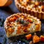 Butternut Squash, Goat Cheese, & Caramelized Onion Quiche Recipe
