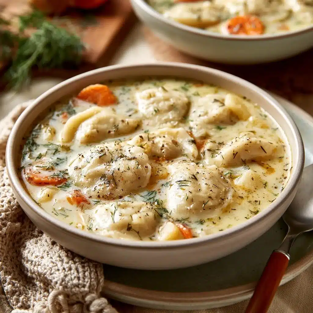 Easy Pierogi Dill Soup