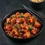 Orange Chicken and Noodles
