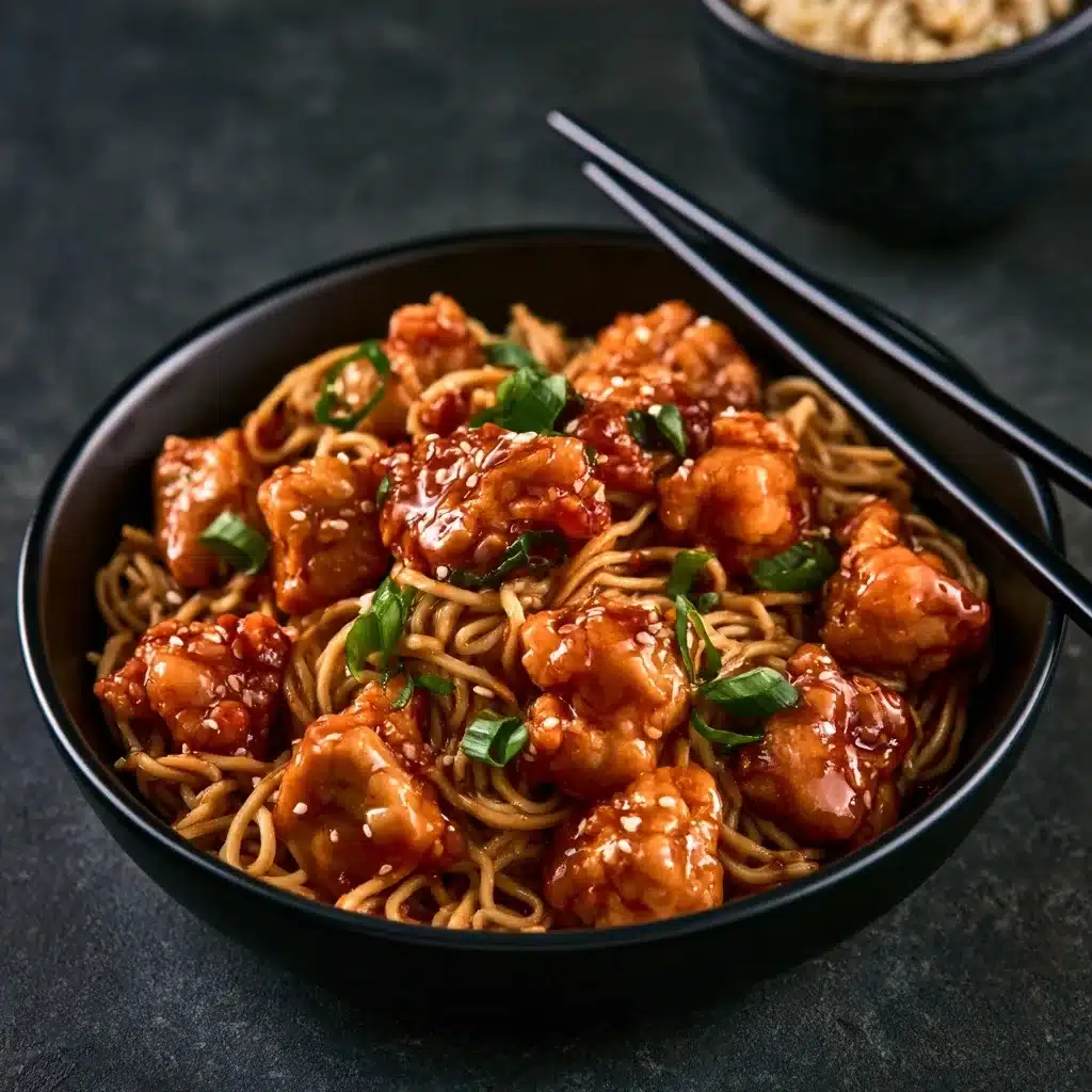 Orange Chicken and Noodles