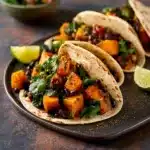 Pumpkin and Black Bean Tacos