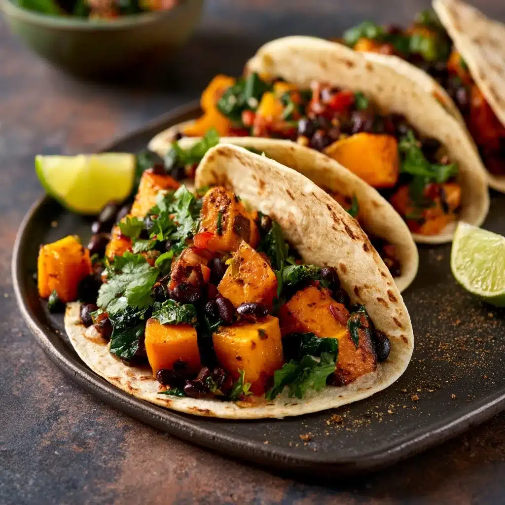 Pumpkin and Black Bean Tacos