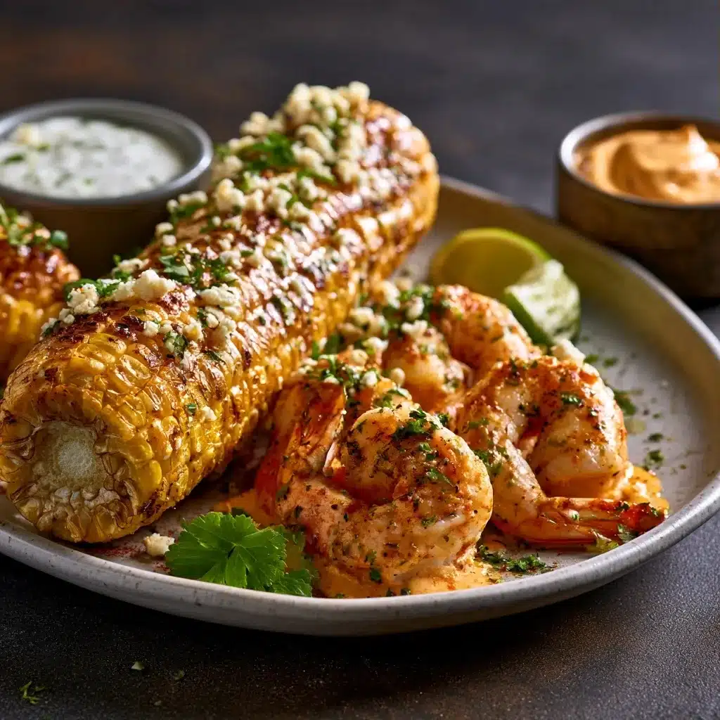 Mexican Street Corn and Shrimp