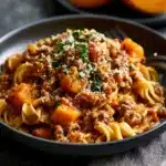 Pumpkin Beef Bolognese