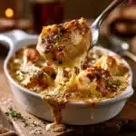Crispy Parmesan and Gruyere Potato Gratin