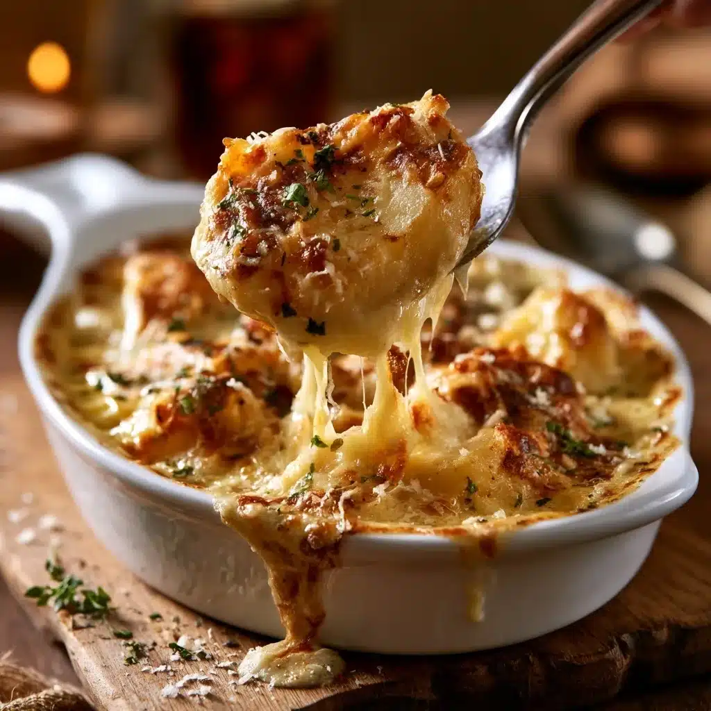 Crispy Parmesan and Gruyere Potato Gratin