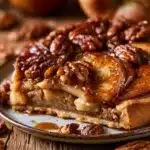 Autumn Pie With Chestnut Cream, Caramelized Apple & Pecans
