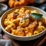 Creamy Pumpkin Mac and Cheese with Smoked Chicken
