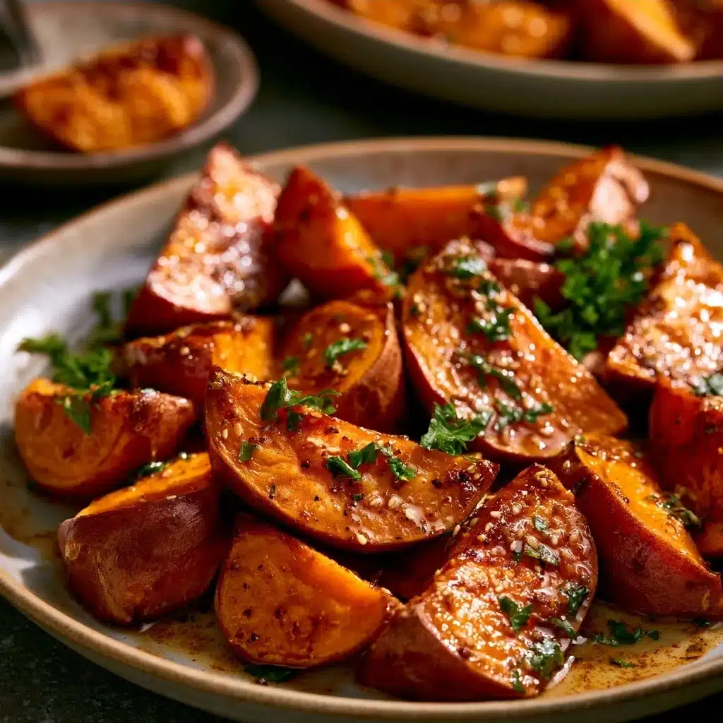 Miso Butter Sweet Potatoes