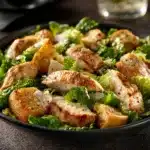 Garlic Bread Chicken Caesar Salad