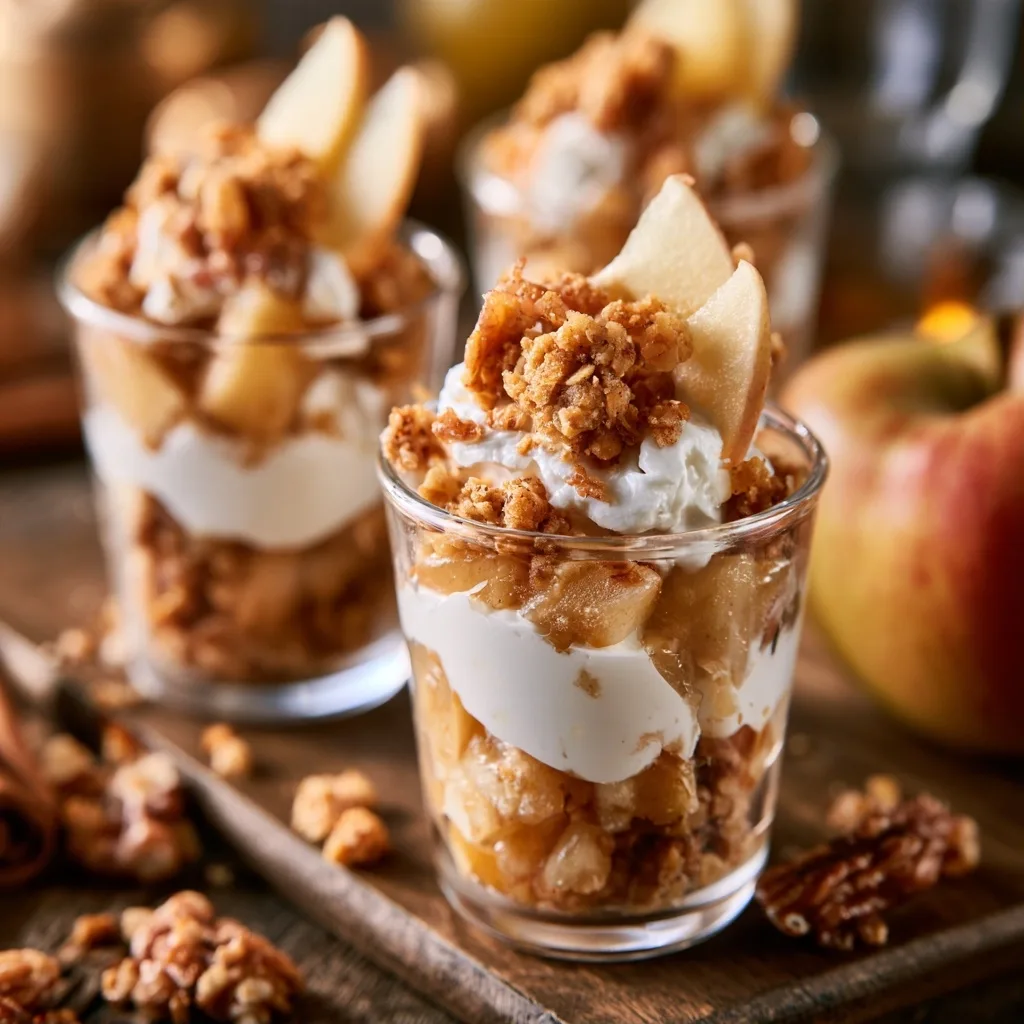 No Bake Apple Pie Cups – Easy Fall Party Dessert