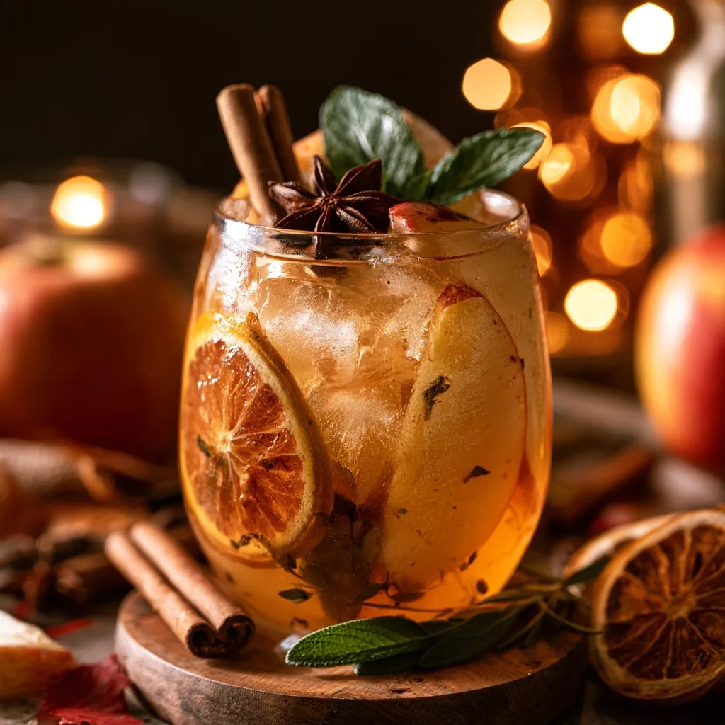 Apple Cider Mocktail: Easy Non-Alcoholic Fall Party Drink