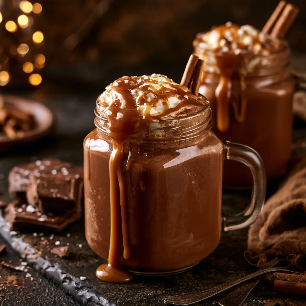 Salted Caramel Hot Chocolate – Easy Cozy Fall Drink