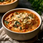 Spinach Lasagna Soup