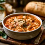Slow-Cooked Chicken Parmesan Soup with Creamy Comfort