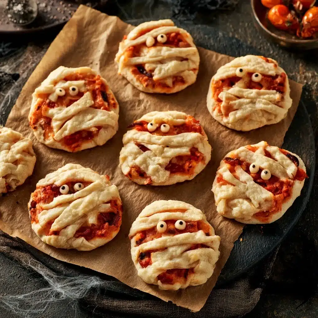 Halloween Pizza Mummies