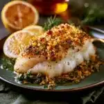 Baked Cod with Lemon Herb Crust