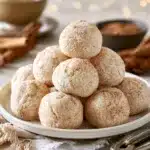 Cinnamon Sugar Snowball Cookies