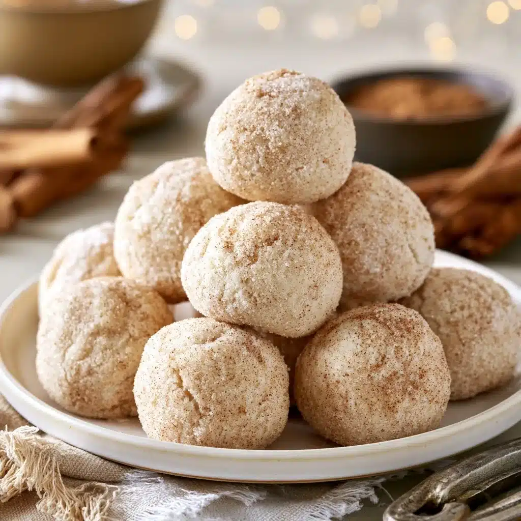 Cinnamon Sugar Snowball Cookies