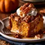 Pumpkin Praline Bread Pudding
