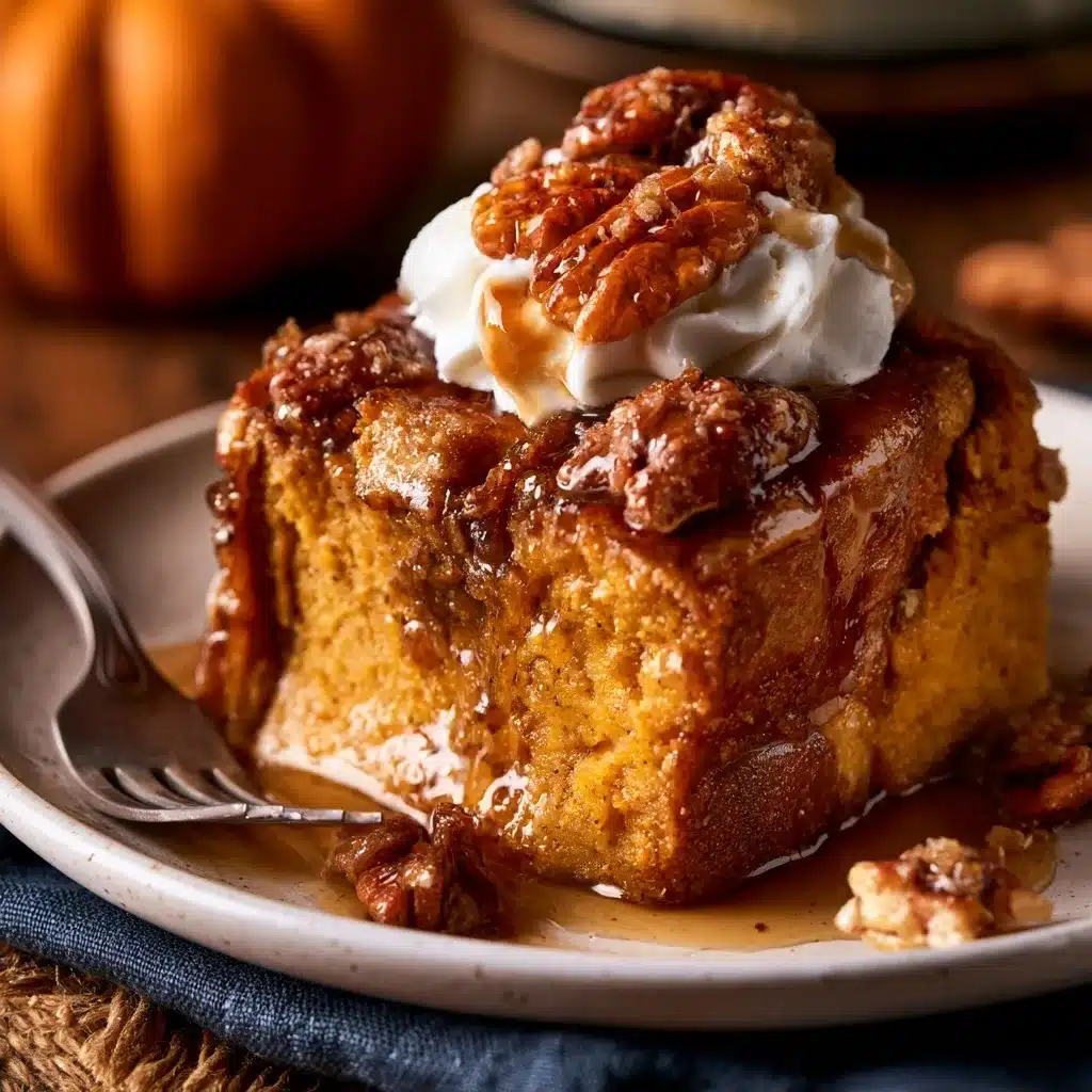 Pumpkin Praline Bread Pudding
