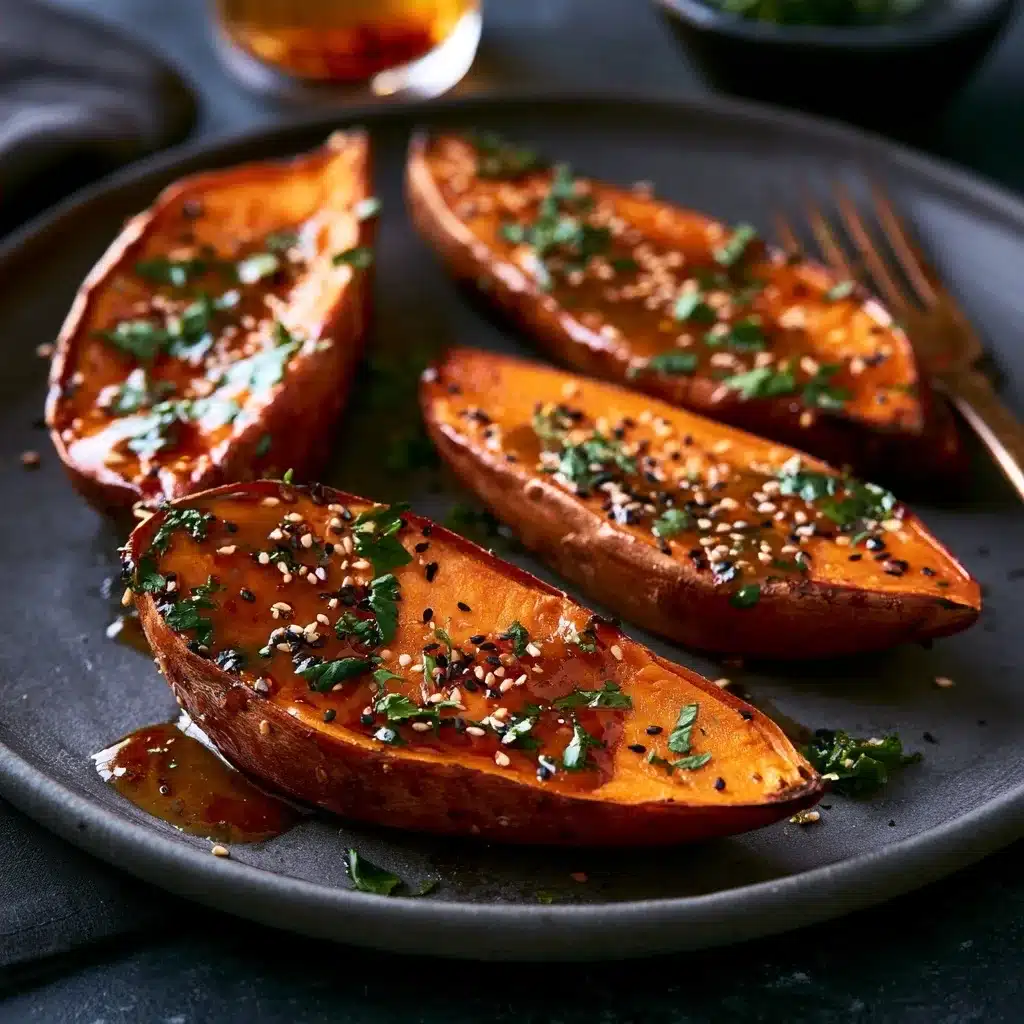Miso Butter Sweet Potatoes