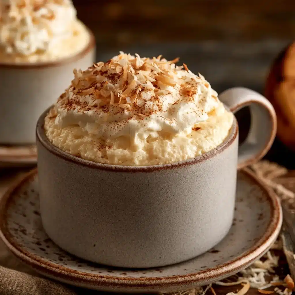 Vanilla Coconut Cottage Cheese Mug Cake