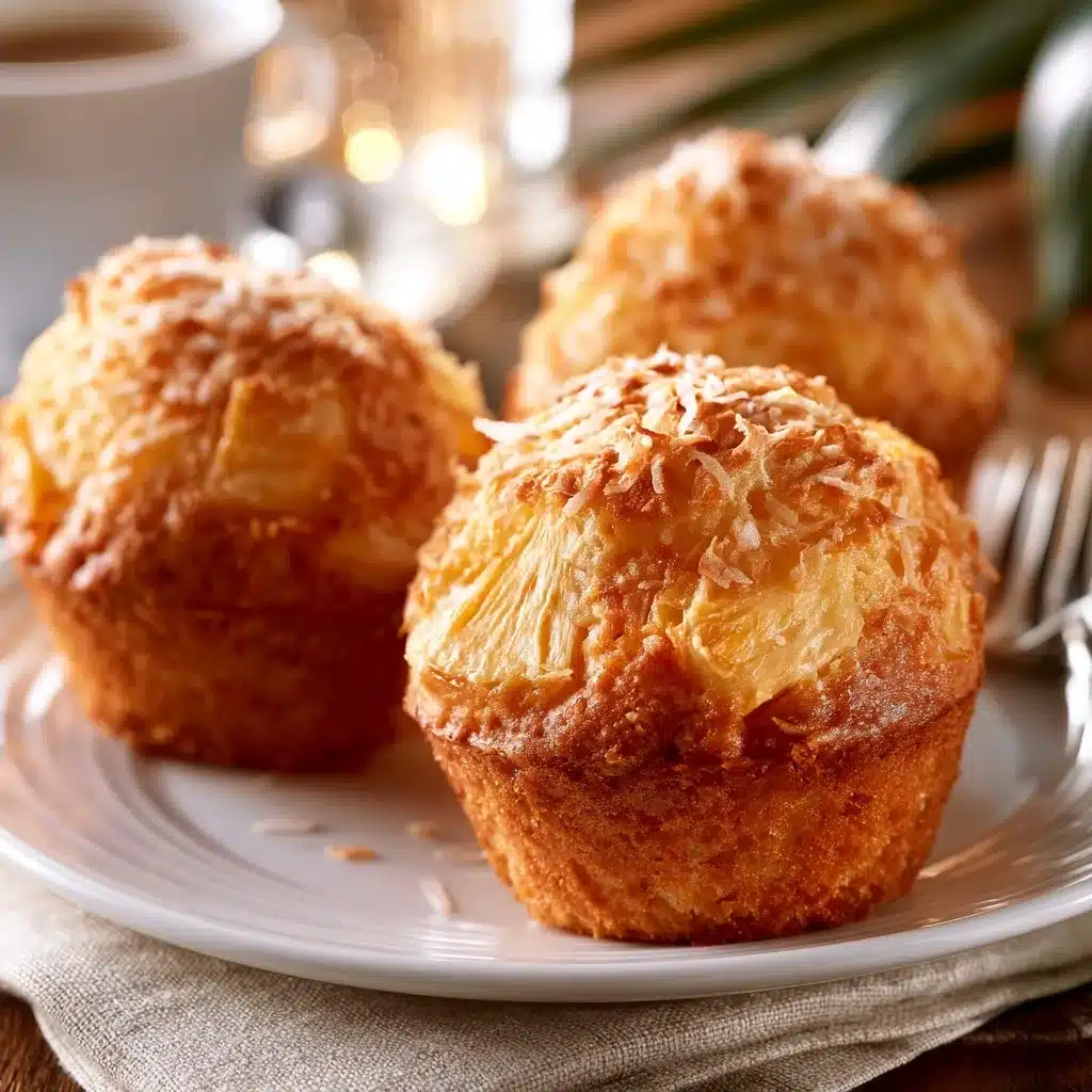 Coconut & Pineapple Cottage Cheese Muffins
