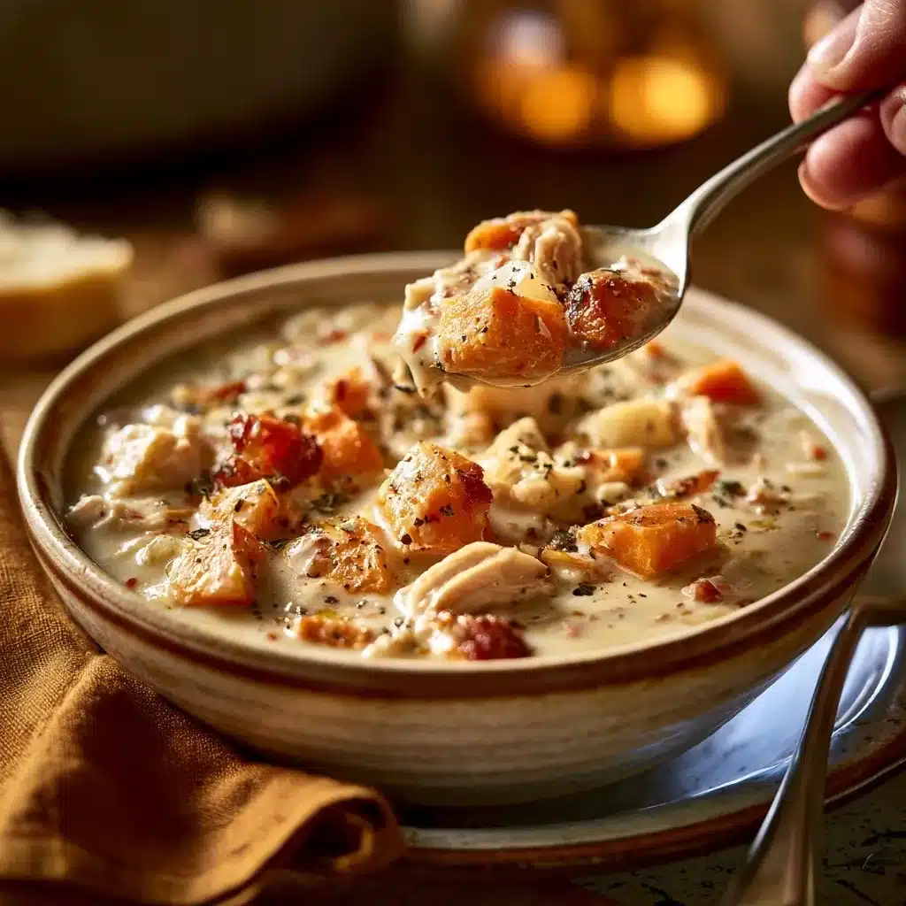 Slow Cooker Chicken and Sweet Potato Chowder