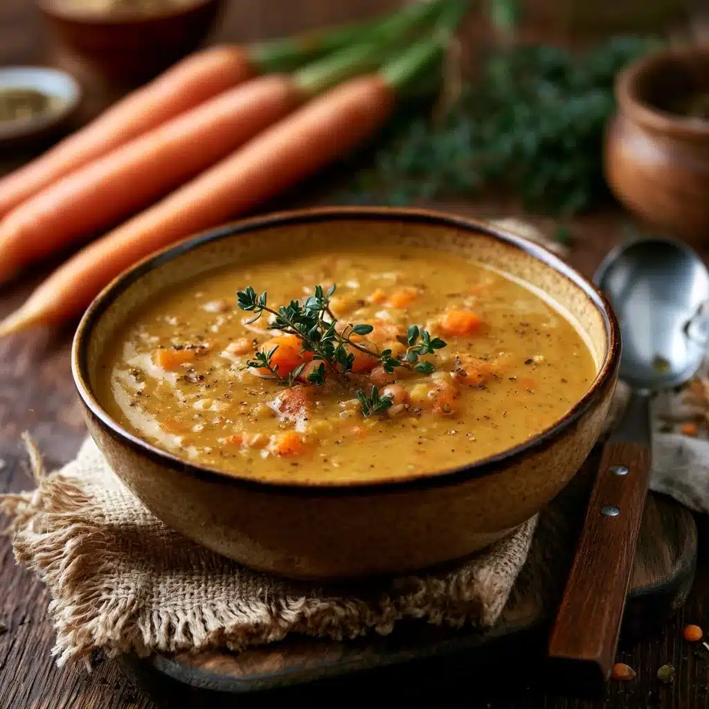 Carrot and Red Lentil Soup