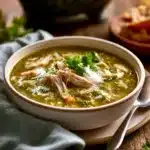 Slow Cooker Green Enchilada Chicken Soup