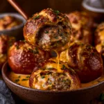 Cheeseburger Pretzel Bombs