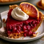 Cranberry Orange Pie with Gingersnap Crust
