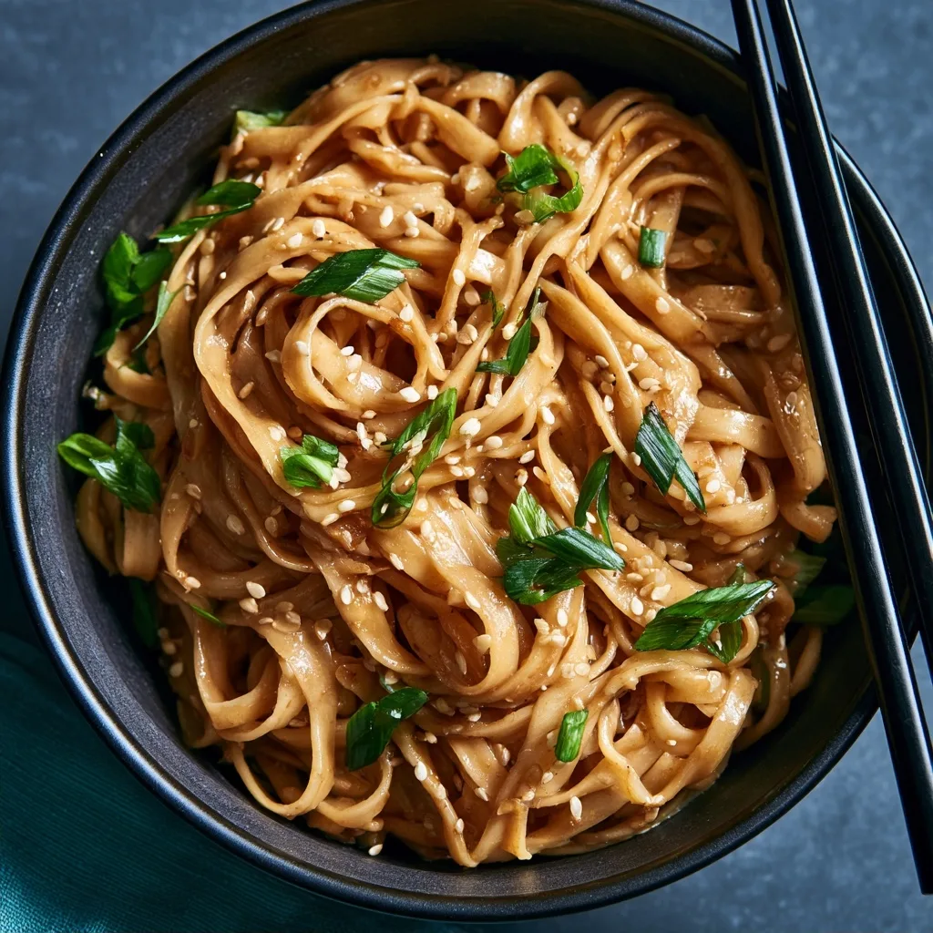 15 Minute Garlic Sesame Noodles