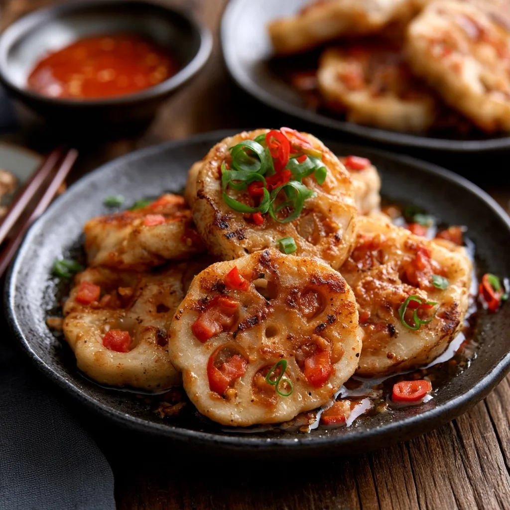 Asian Savory Stuffed Lotus Root